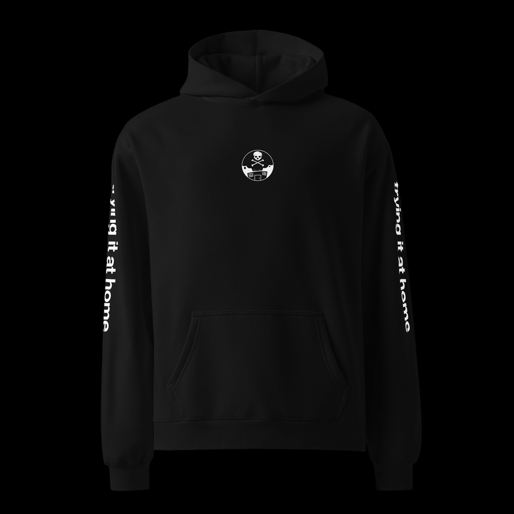 Trying It At Home Oversized Trolley Jousting Hoodie