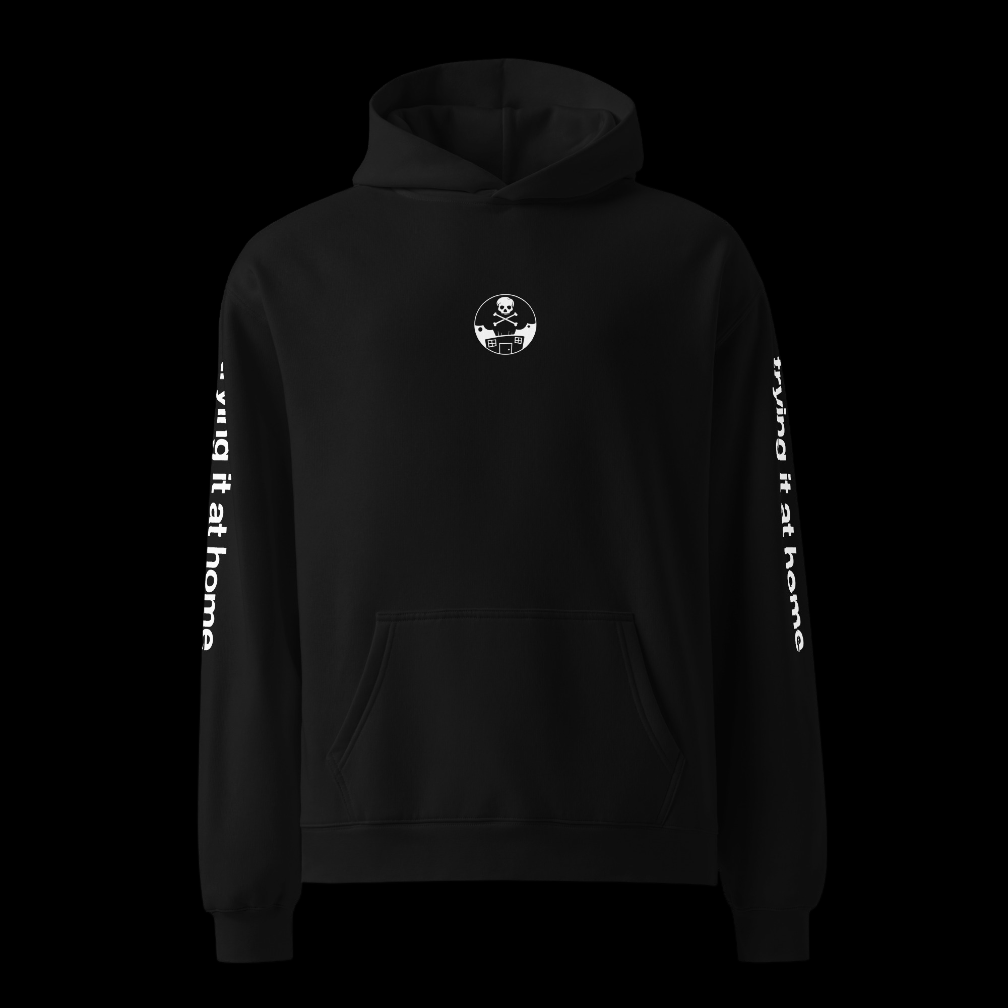 Trying It At Home Oversized Trolley Jousting Hoodie