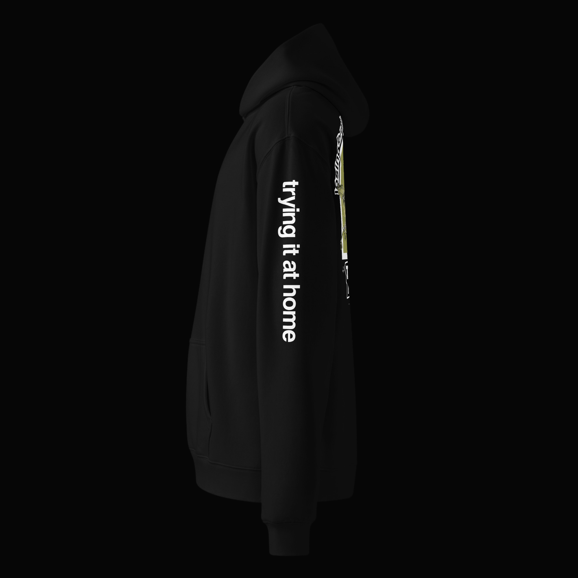 Trying It At Home Oversized Trolley Jousting Hoodie