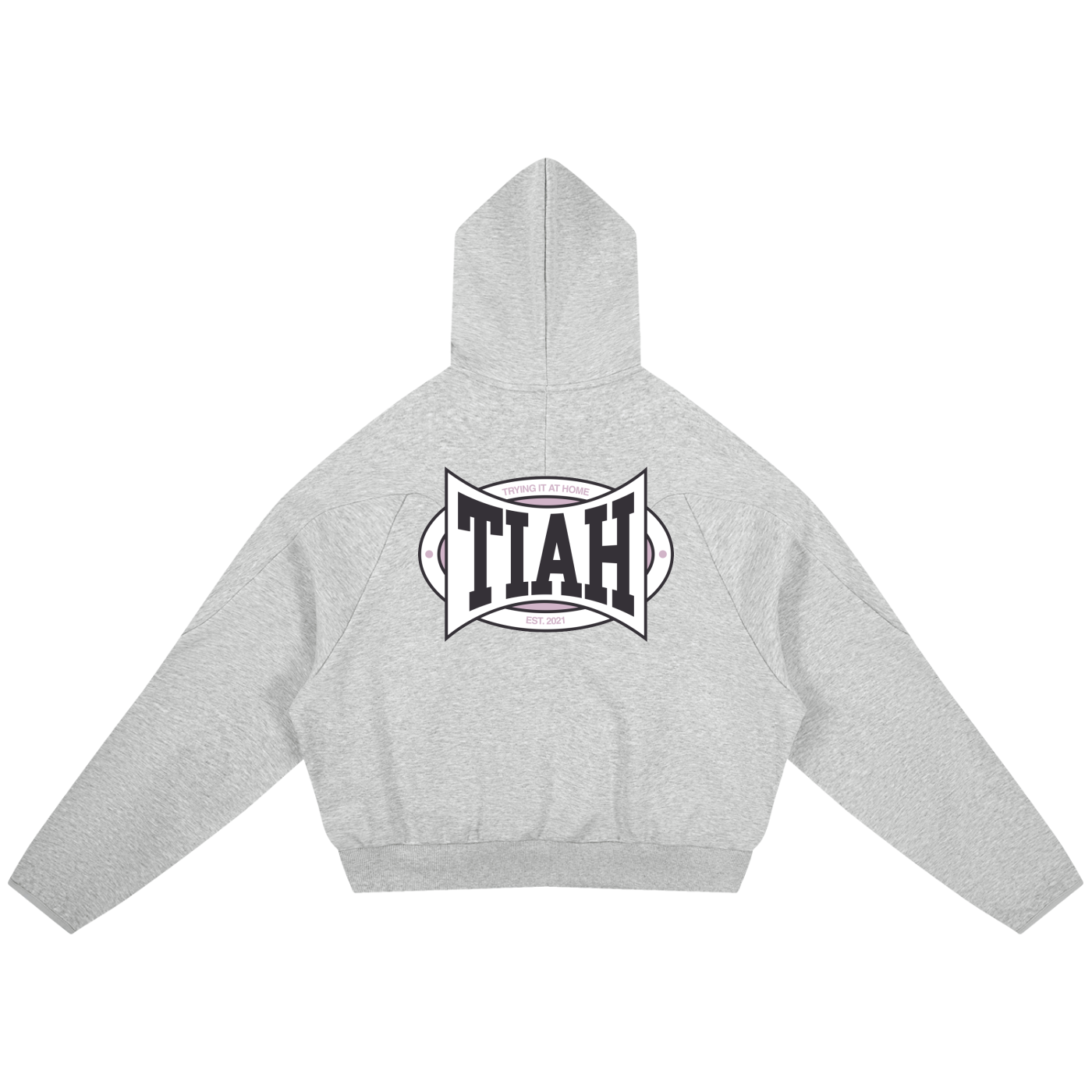 tiah curved panel raglan hoodie