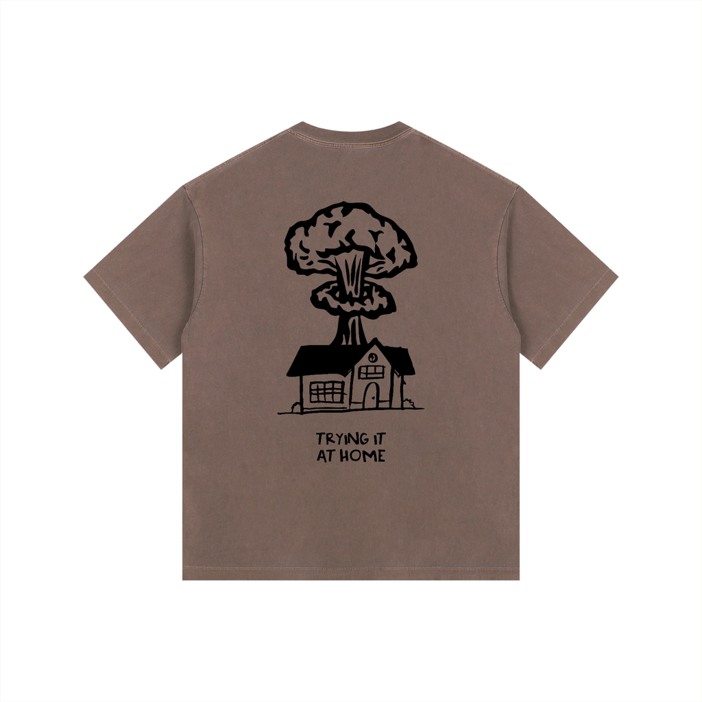 Tiah House Tee Brown