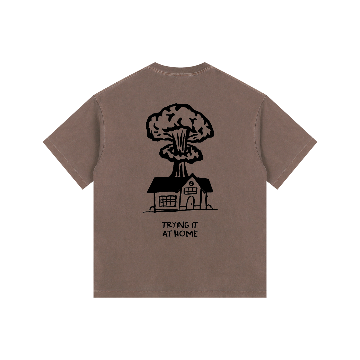 Tiah House Tee Brown