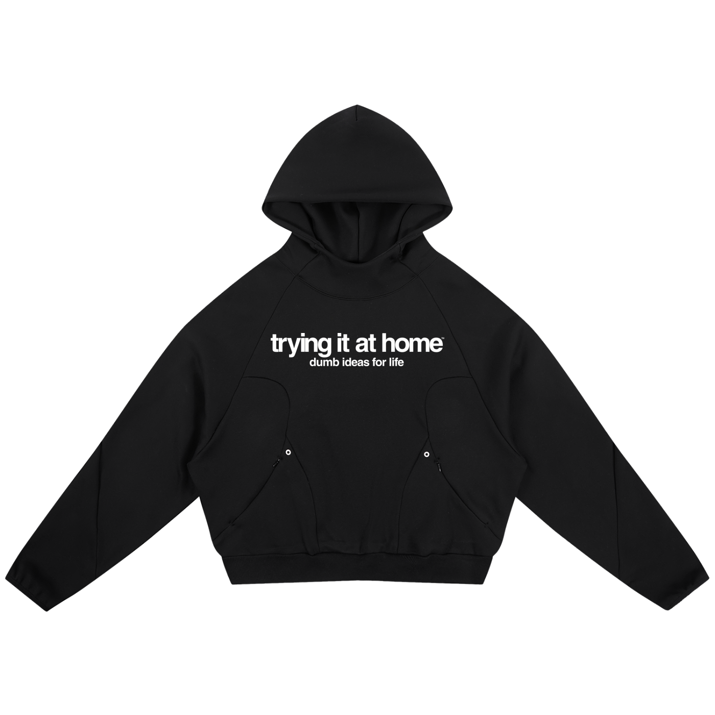 tiah curved pannel hoodie