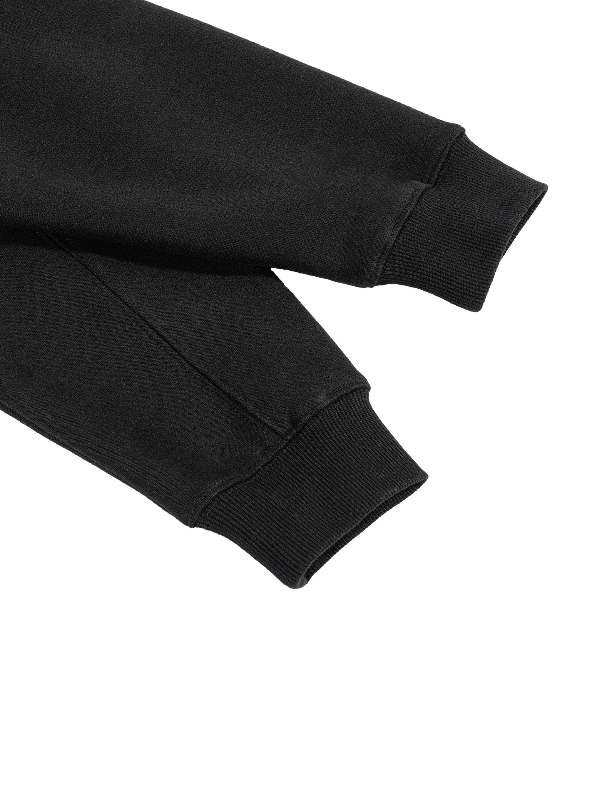 tiah fleece zip-up boxy hoodie