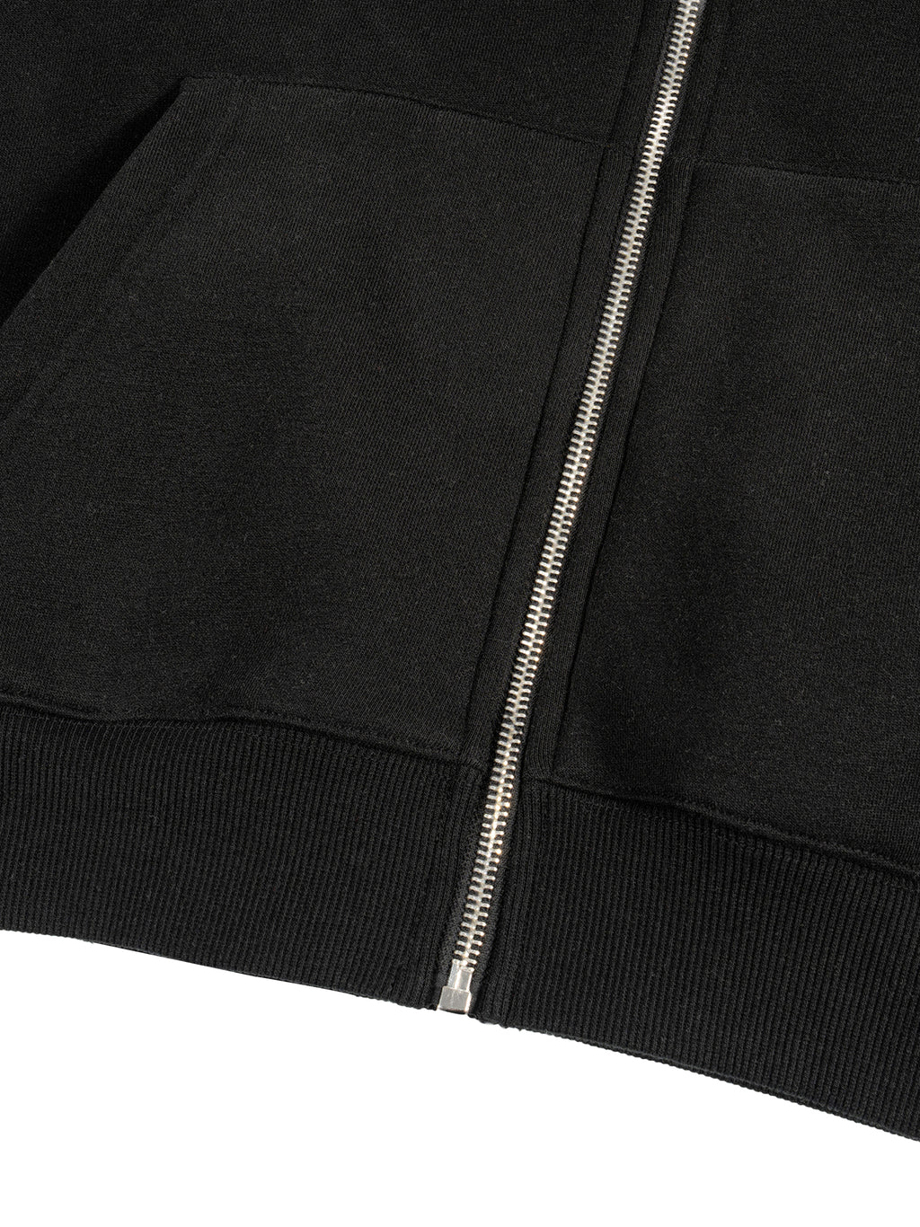 tiah fleece zip-up boxy hoodie